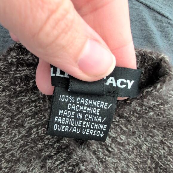 Ellen Tracy 100% Cashmere Brown Sweater Sleeveless Womens Small Minimal Natural - Picture 4 of 6